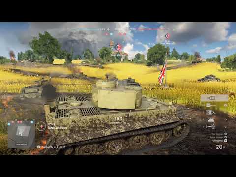 Tank shoots down plane/BF5