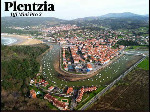 Plentzia and Gorliz - Drone View - Vertical 4k