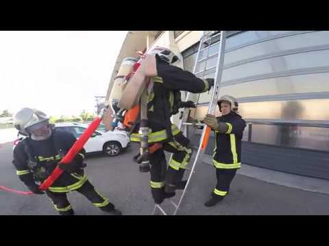 P3 établissement d une lance préconnectée au moyen de l echelle à coulisse