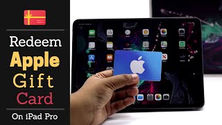 Redeem Apple Gift Card on iPad Pro (Easy Step by Step)