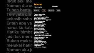 Download lagu Lirk Lagu Dilema-Cherrybelle 🎶 mp3 Download lagu Lirk Lagu Dilema-Cherrybelle 🎶 mp3