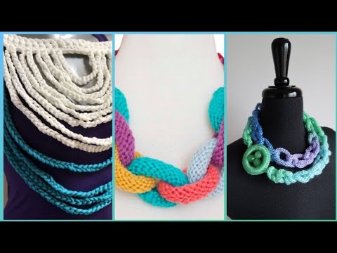 Fabulous Elegant Fun Trendy Easy Crochet Beaded  Necklace Free Pattern Diy Project's For Beginner's