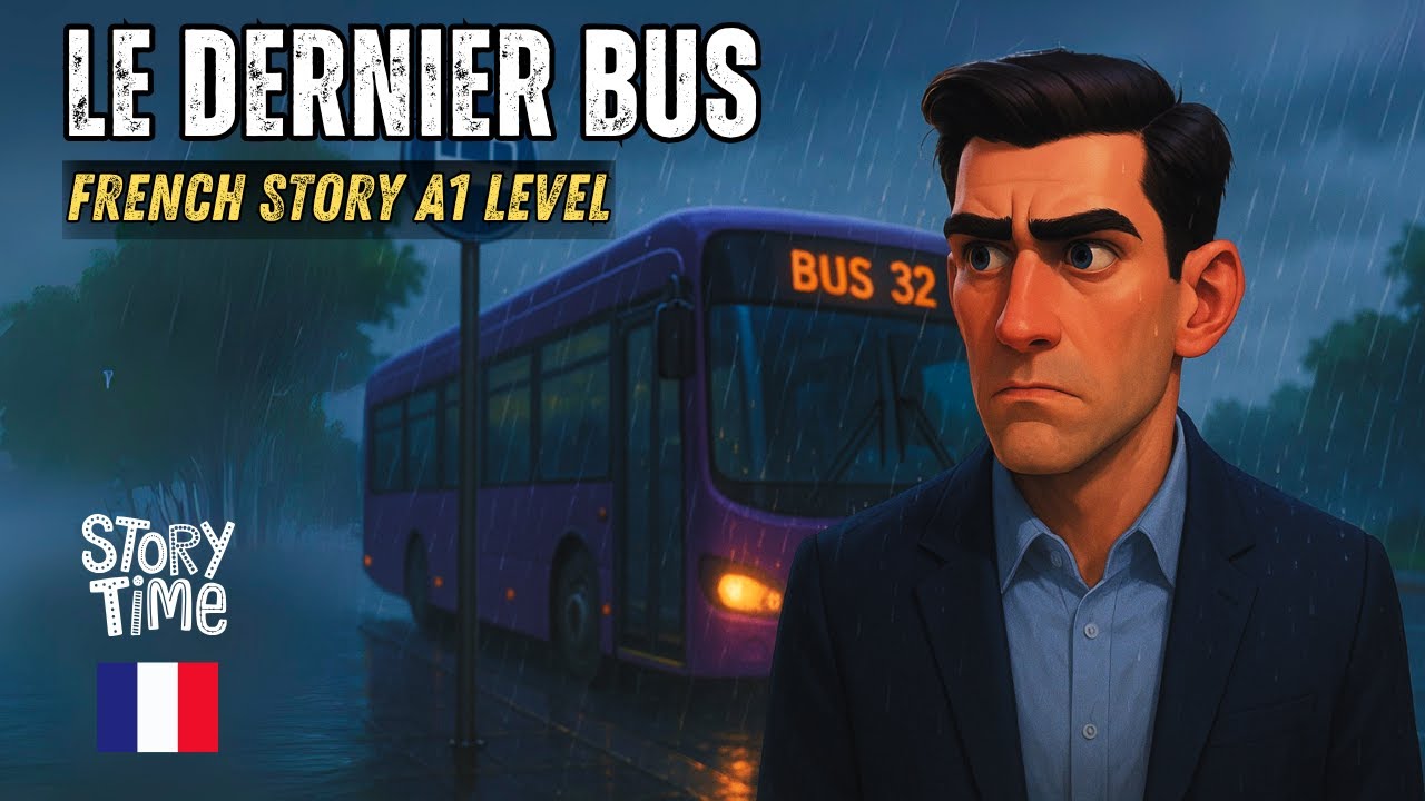 Improve Your French Listening | French Story for Beginners – Le dernier bus (A1 Level)