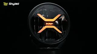 Full LED reflektor Skyled Crux9X 9",10-32V, 11000Lm, 40W
