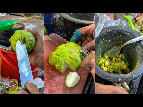 Mouth Watering Green Guava Recipe - Spicy Masala Pyara | Bengali Street Food