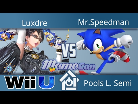 Momocon 2017 - Luxdre (Bayonetta) vs Mr.Speedman (Sonic) - Smash 4 Pools L. Semi