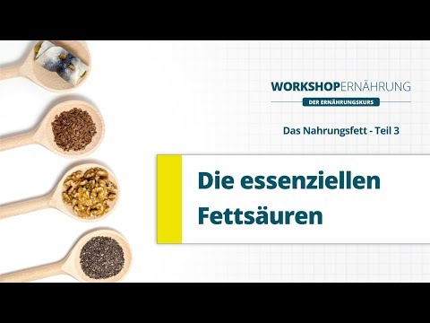 FETT (3/6): Essenzielle Fettsäuren - Omega-3 und Omega-6 | Workshop Ernährung