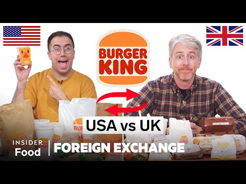 美國漢堡王與英國漢堡王 | 外匯交易 | 食品戰爭 (US vs UK Burger King | Foreign Exchange | Food Wars)