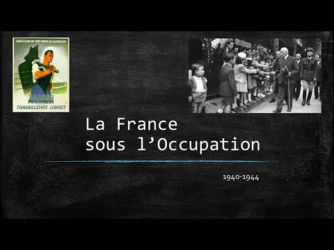 La France sous l'Occupation