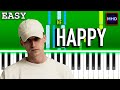 NF - HAPPY - Piano Tutorial [EASY]