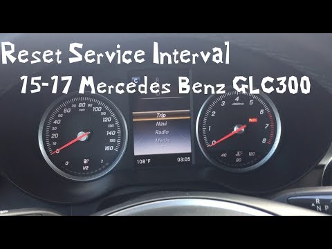 How to Reset Service Interval 2016 Mercedes Benz GLC300 2015-2017