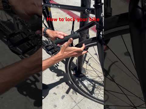 How to lock your bike with a U-Lock