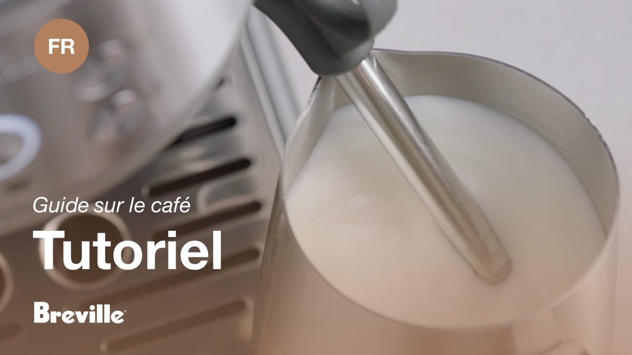 Guide didactique du café Breville - Comment mousser manuellement le lait
