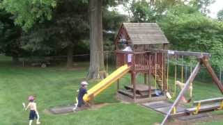 preview picture of video 'Air raid siren backyard playground alert'