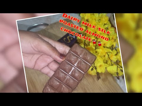 Dairy Milk Silk Roasted Almond Chocolate 🍫 #shorts #silkroastedalmondchocolate #silkchocolate