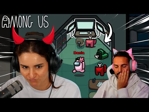 DANIA CAUGHT EVERYONE! BEST IMPOSTER! Among Us with Kaan, Dania and Claudio!