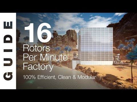 100% EFFICIENT 16 Rotors / Minute Factory! [SATISFACTORY GUIDE]