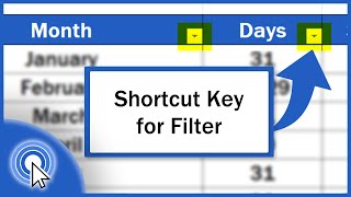 Shortcut Key for Filter in Excel (Excel Shortcuts)