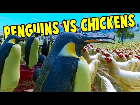 Ultimate Epic Battle Simulator - 20k CHICKENS vs 20K PENGUINS, Super Archers + More! - UEBS Gameplay
