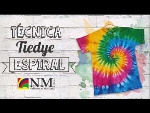 DIY - TIE DYE ESPIRAL CON TINTES IRIS - TEÑIDO AMARRADO