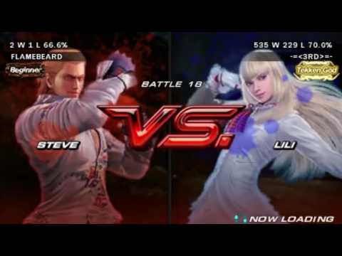 TEKKEN6: Flamebeard (Steve) vs 3RD (Lili)