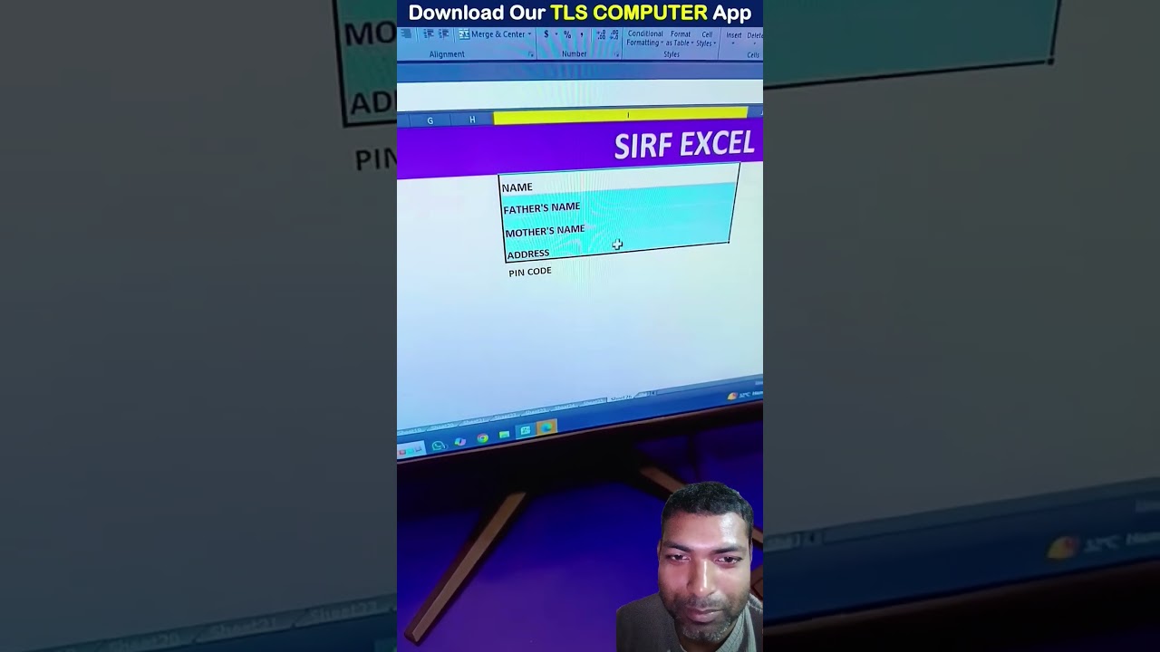 Exce से I CARD बनाओ 5 Second में 🔥😍 #exceltips​ #excel​ #tlscomputer​