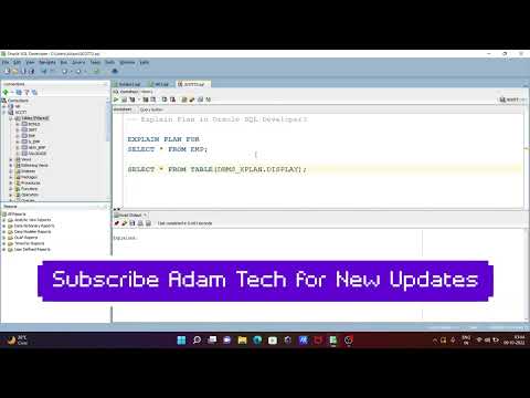 Explain Plan In Oracle Sql Developer