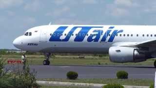 preview picture of video 'Sármellék (SOB) Hévíz-Balaton airport - UTair A321 + Wizz Training'