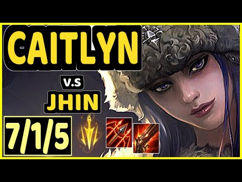 DEFTLY (CAITLYN) vs JHIN - 7/1/5 KDA BOTTOM ADC CHALLENGER GAMEPLAY - NA