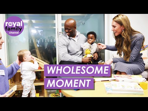 Sweet Moment Princess of Wales Plays With Children at Mental Health Charity