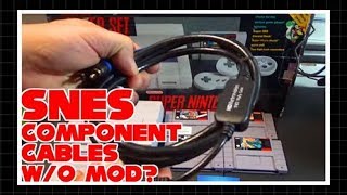 Super Nintendo Component Cables Without a Mod???
