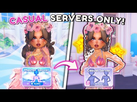 Only Playing in NEW *CASUAL SERVERS* in Dress To Impress! (*NEW* GAME MODE) 🤍 | Roblox