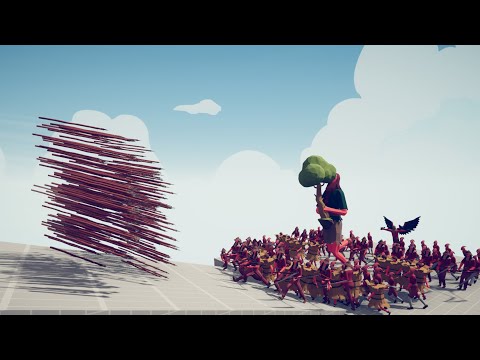 100x GIANT + FARMER UNITS ATTACK TOWER vs 2x GOD | TABS - Totally Accurate Battle Simulator