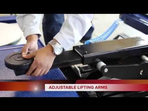 BendPak RBJ-6000 Rolling Bridge Jack Installed on Quatra XR-12000A