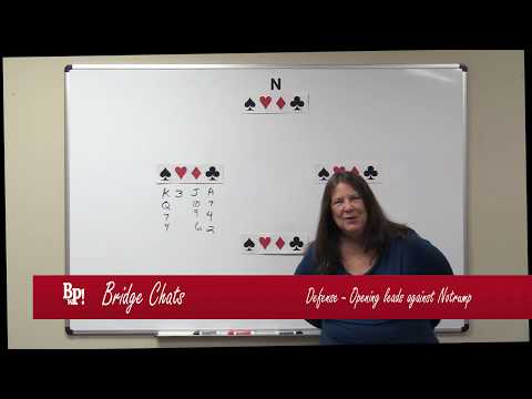 Opening Leads 1-Against Notrump-Bridge Chats | Defense-Part 1