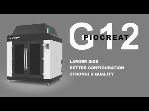 Piocreat G12 Industrial  larger size modle printing FGF Tech with PETG materials printing