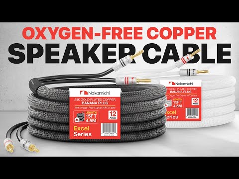 Nakamichi GrubLock Banana Plug With 12 AWG Oxygen-Free Copper (OFC) cable