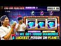 FREEFIRE || WE GOT 10000 DIAMONDS & NEW BUNDLES IN EVENT ||LUCKIEST PLAYER ON PLANET