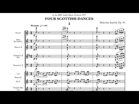 [Score] Four Scottish Dances, Op. 59 - Malcolm Arnold (for orchestra)