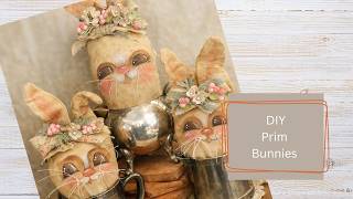 DIY Prim Bunny Dolls | Beginner Sewing, Painting & Coffee Stain Tutorial