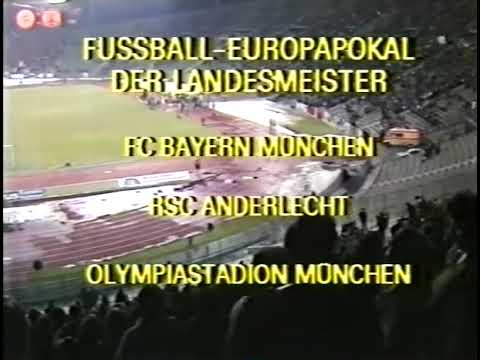Bayern München vs  RSC Anderlecht 1985 - 1986