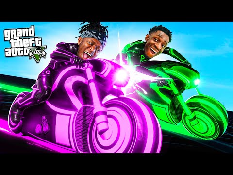 SIDEMEN ELIMINATION TRON RACE ON GTA 5