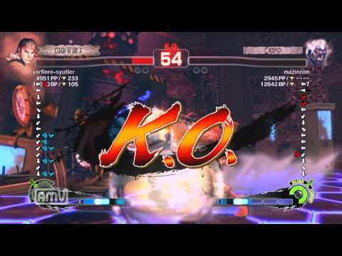 varflere-syutler [Ryu] vs mazinnlm [Oni] SSF4 AE Japanese Online Ranked Matches