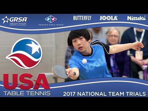 2017 US National Team Trials Day 2 - Angela Guan vs. Wu Yue (Final) Highlights