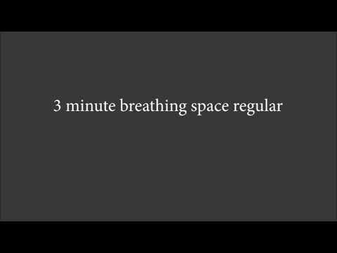 3 minute breathing space regular