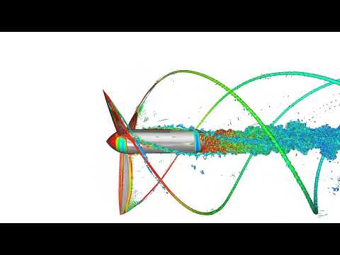 High fidelity CFD simulation around a three-bladed light propeller