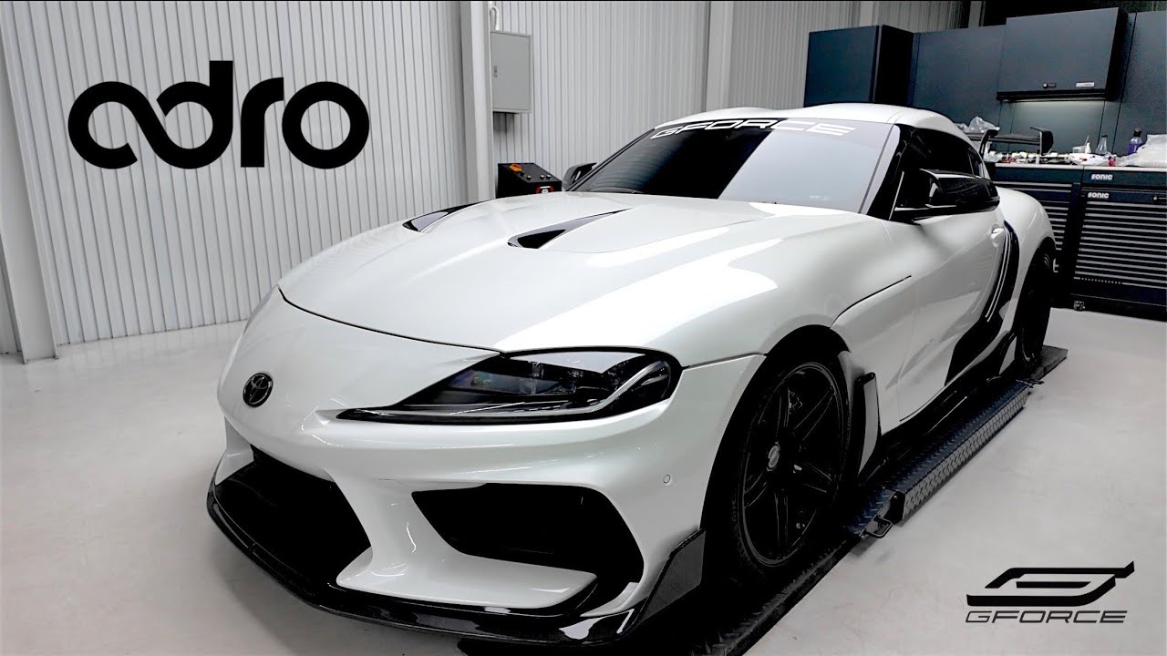 เคสจริง Toyota GR Supra — ฝากระโปรงคาร์บอน ADRO งานพ่นสี G-FORCE Thailand