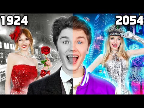 I Survived 100 Years Of Dating | Girls From Past, Present and Future! Time Travel in Real Life