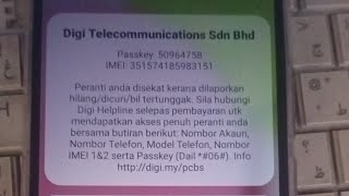Samsung A03S Digi Telecommunications Sdn Bhd lock KG lock Bypass not support Not support Not working