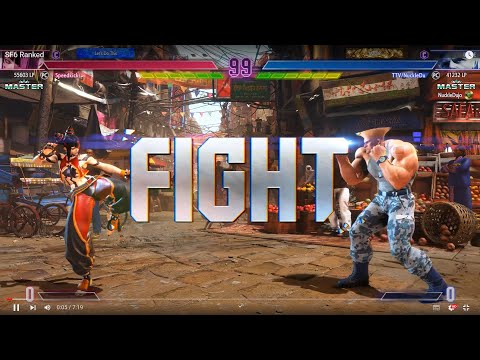SF6 Ranked Speedkicks (Juri) Vs (Guile) Nuckledu